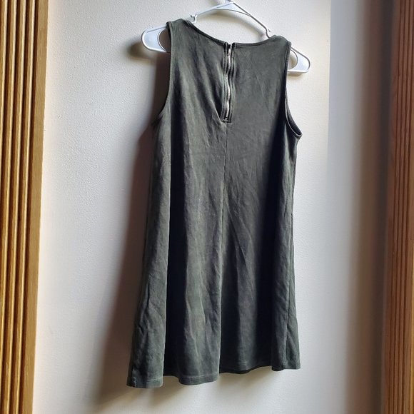 Forever 21 Faux Suede Green Tunic Size Small - Picture 15 of 16